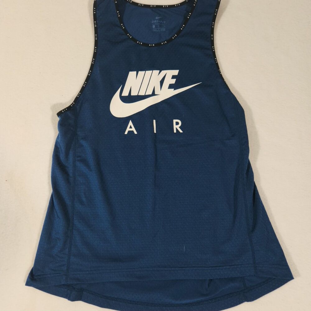 NIKE DRI FIT TEAL BLUE RUNNING GYM TANK TOP Women’s Size L